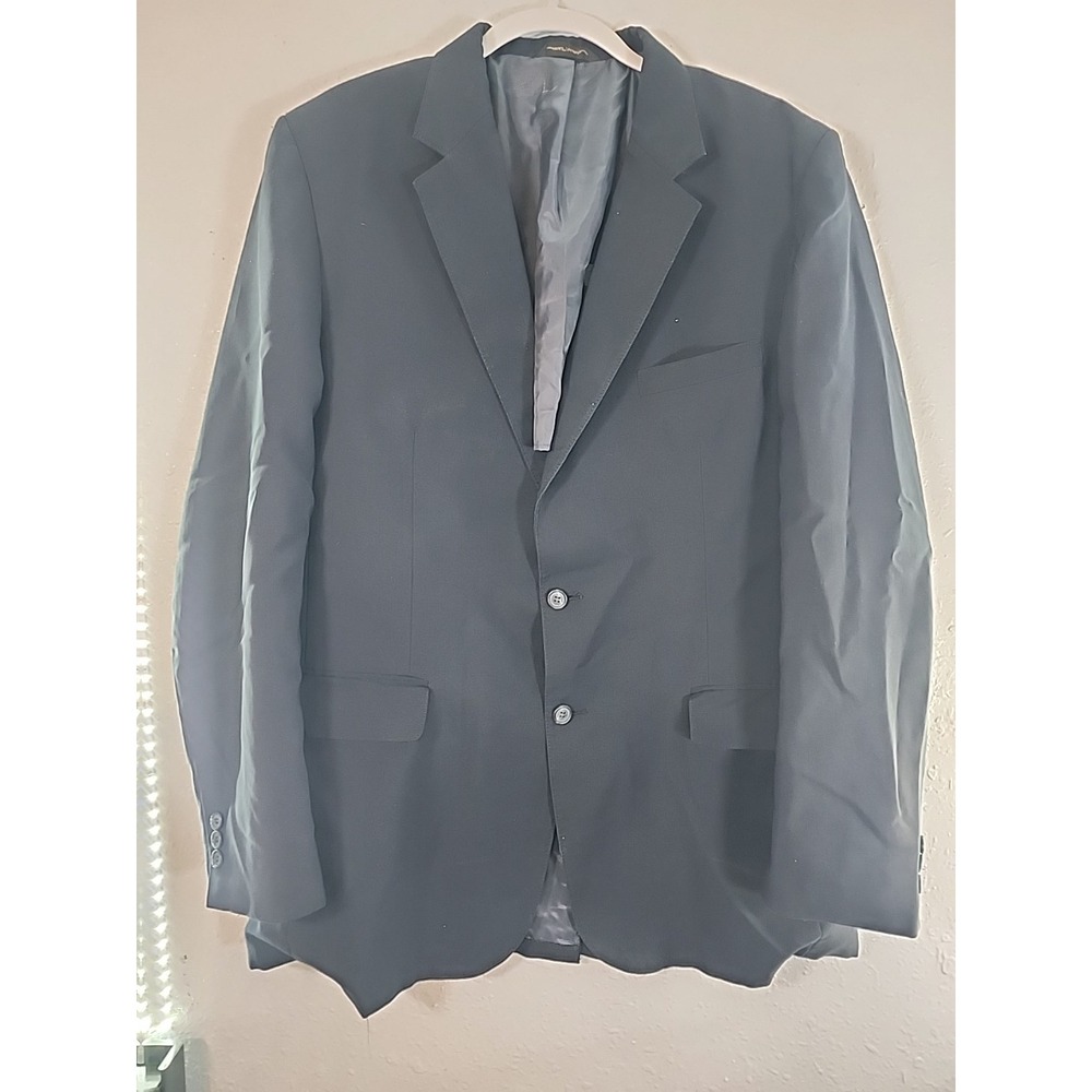 Vtg Mens Edwards Blazer 44L Sport Coat Suit‎ Jacket  Two Button